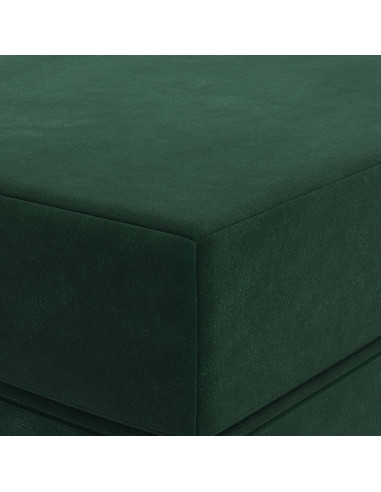 Divano Letto Pieghevole 120 x 67 x 45 cm Verde Scuro