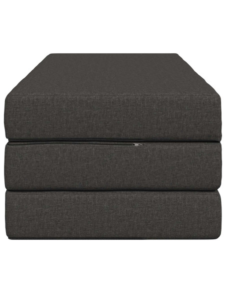 Divano Letto Pieghevole 140 x 67 x 45 cm Grigio Scuro