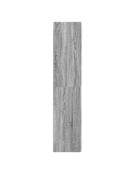 Mobiletto da Bagno a Muro Sonoma grigio 33 x 34,5 x 160 cm