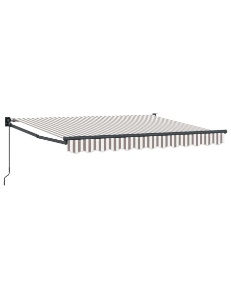 Tenda retrattile Grigio chiaro e bianco 4,5 × 3 m