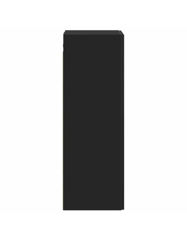 Mobiletto da Bagno a Muro Nero 33 x 34,5 x 100 cm