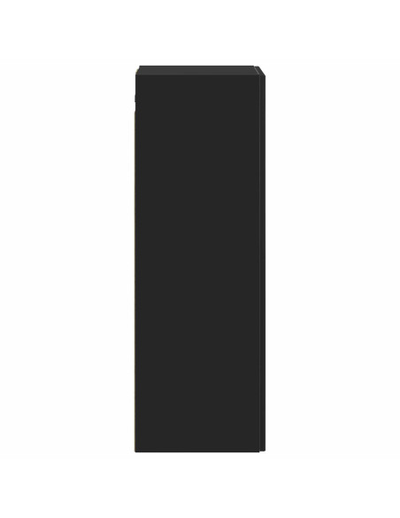 Mobiletto da Bagno a Muro Nero 33 x 34,5 x 100 cm