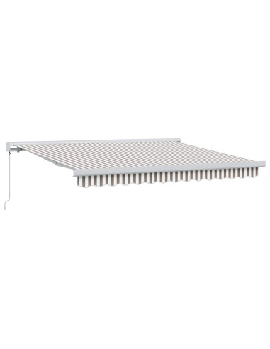 Tenda Retrattile Grigio chiaro e bianco 450 × 300 cm