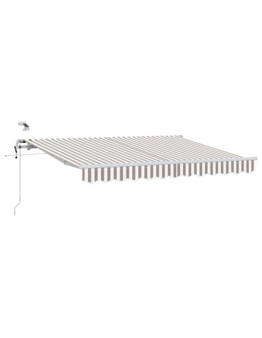 Tenda Retrattile Grigio chiaro e bianco 400 × 350 cm