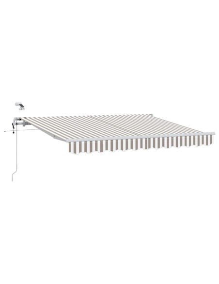 Tenda Retrattile Grigio chiaro e bianco 400 × 350 cm