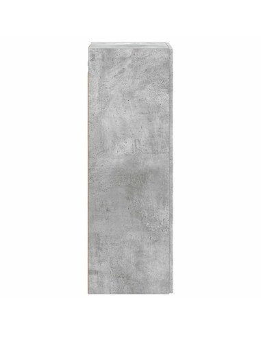 Mobiletto da Bagno a Muro Grigio Cemento 33 x 34,5 x 100 cm