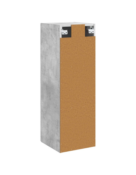 Mobiletto da Bagno a Muro Grigio Cemento 33 x 34,5 x 100 cm