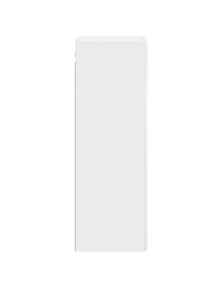 Mobiletto da Bagno a Muro Bianco Lucido 33 x 34,5 x 100 cm