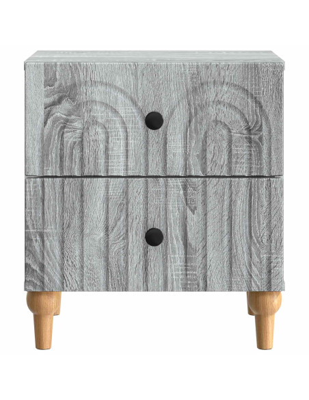Armadio da Notte 2 pcs Grigio Sonoma 43 x 34,5 x 48 cm