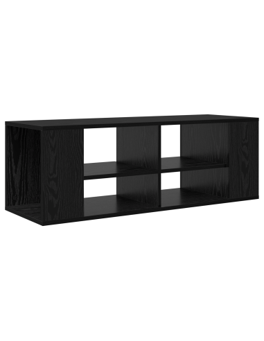 Set mobile TV Rovere Nero 102 x 35 x 35 cm Legno multistrato
