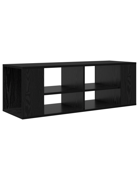 Set mobile TV Rovere Nero 102 x 35 x 35 cm Legno multistrato