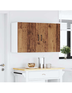 Pensili da cucina 2 pz Kalmar in Legno Multistrato Legno Antico