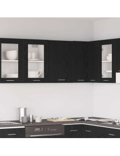 Pensile pensile Rovere Nero 40x31x60 cm in Legno Multistrato