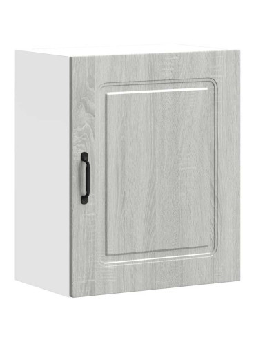 Pensili da cucina 2 pz Kalmar Grigio in Legno Multistrato Sonoma