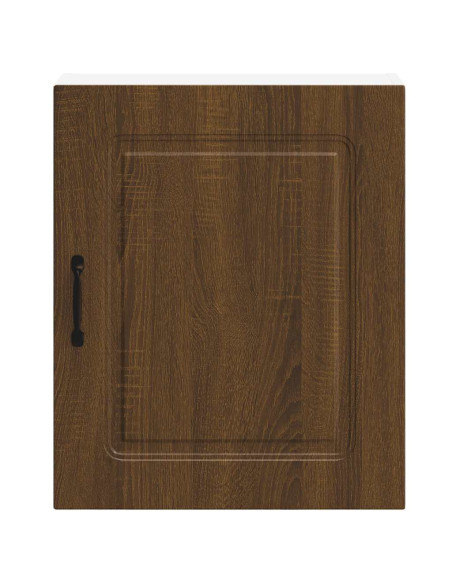 Pensili da cucina 2 pz Kalmar in Legno Multistrato color rovere Marrone
