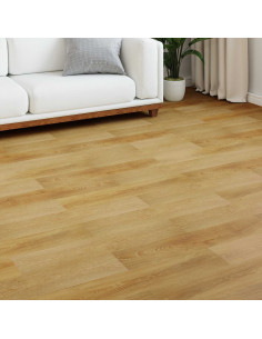 Pavimento in laminato 15 pcs Marrone Dorato 101 x 20 x 0,8 cm