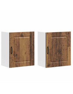 Pensili da cucina 2 pz Kalmar in Legno Multistrato Legno Antico 2