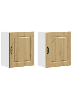 Pensili da cucina 2 pz Kalmar in Legno Multistrato Rovere Artigianale 2