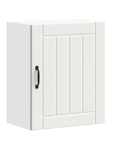 Pensili da cucina 2 pz Lucca in Legno Multistrato Bianco