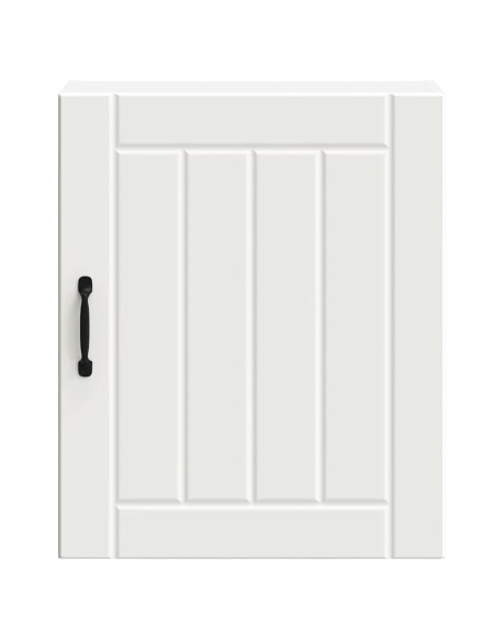 Pensili da cucina 2 pz Lucca in Legno Multistrato Bianco