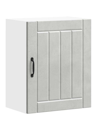 Pensili da cucina 2 pz Lucca in Legno Multistrato Grigio cemento