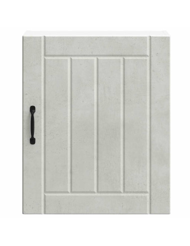 Pensili da cucina 2 pz Lucca in Legno Multistrato Grigio cemento