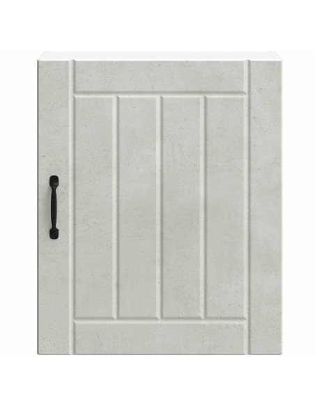 Pensili da cucina 2 pz Lucca in Legno Multistrato Grigio cemento