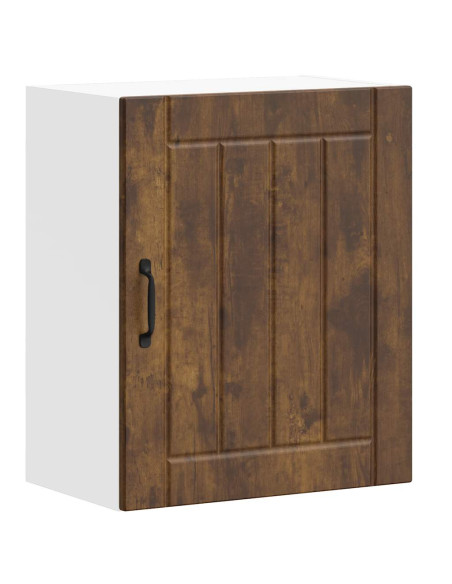 Pensili da cucina 2 pz finitura Lucca in rovere affumicato in Legno Multistrato
