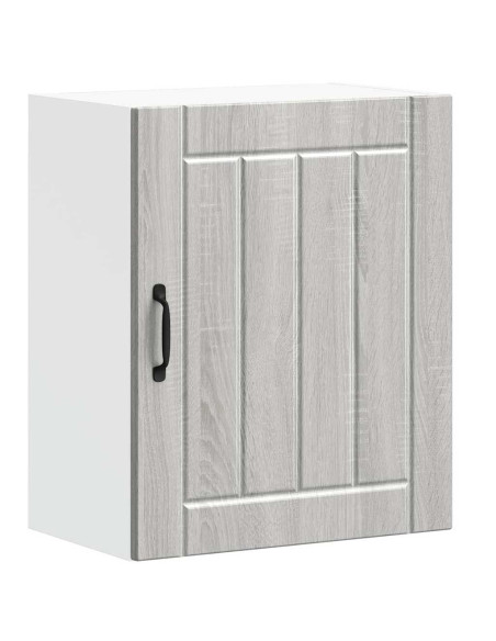 Pensili da cucina 2 pz Lucca Grigio Sonoma in Legno Multistrato