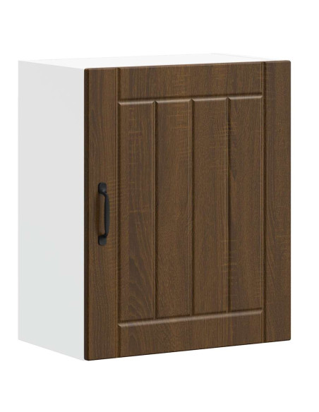 Pensili da cucina 2 pz Lucca in Legno Multistrato color rovere Marrone