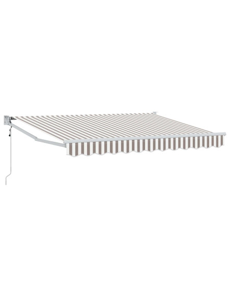 Tettuccio Elettrico Retrattile Grigio chiaro e bianco 4,5 × 3 m