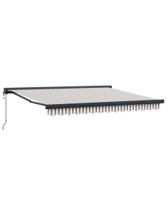 Tenda da Sole Grigio chiaro e bianco 450 × 300 cm