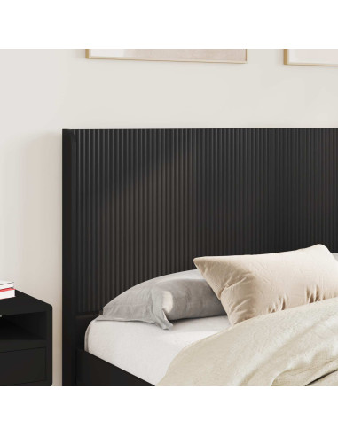 Testiera Letto Nero Legno ingegnerizzato