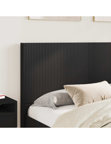 Testiera Letto Nero Legno ingegnerizzato