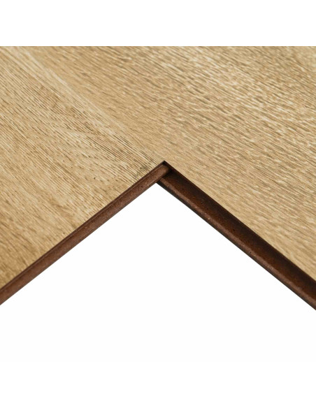 Pavimento in laminato 15 pcs Marrone rustico 101 x 20 x 0,8 cm
