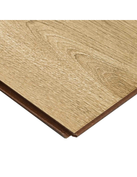 Pavimento in laminato 15 pcs Marrone rustico 101 x 20 x 0,8 cm