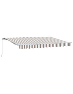 Tenda retrattile Grigio chiaro e bianco 500 × 350 cm