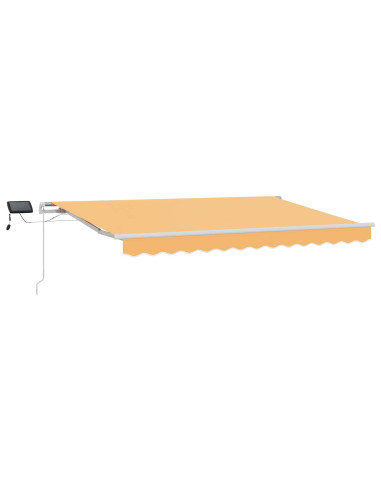 Tenda Retrattile Sabbia 500 × 350 cm Tessuto e acciaio