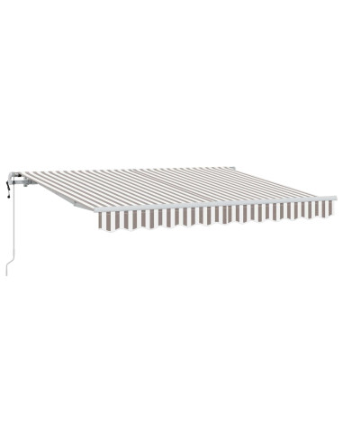 Tenda retrattile Grigio chiaro e bianco 500 × 350 cm