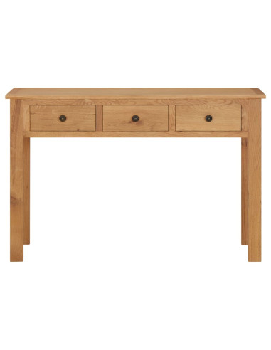 Tavolo da Trucco 110x40x75 cm in Legno Massello di Rovere