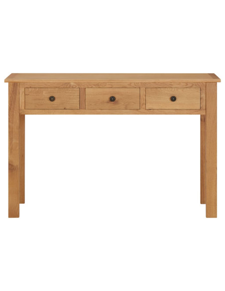 Tavolo da Trucco 110x40x75 cm in Legno Massello di Rovere