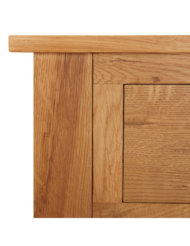 Tavolo da Trucco 110x40x75 cm in Legno Massello di Rovere