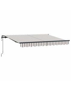 Tenda Retrattile Grigio chiaro e bianco 500 × 350 cm