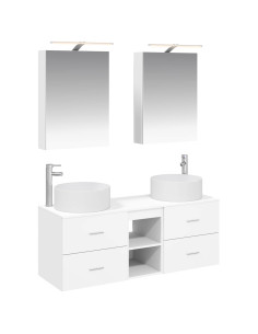 Set di mobili per il bagno 5 pcs Bianco