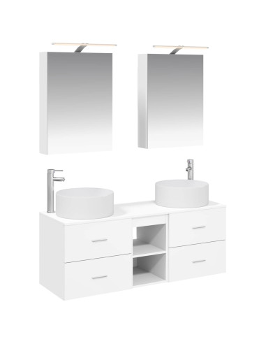 Set di mobili per il bagno 5 pcs Bianco