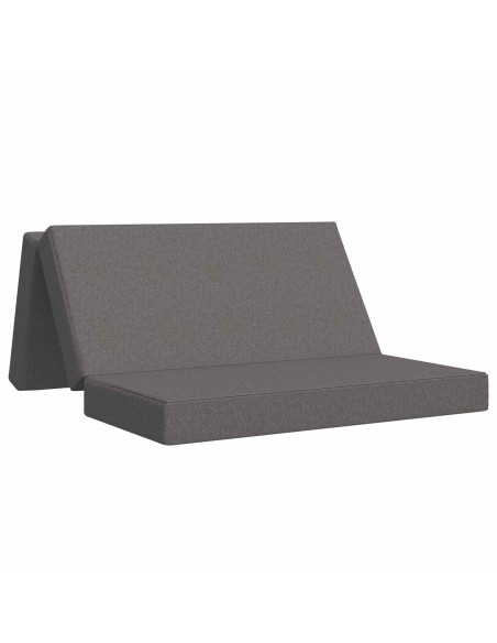 Divano Letto Pieghevole 160 x 67 x 45 cm Grigio Chiaro
