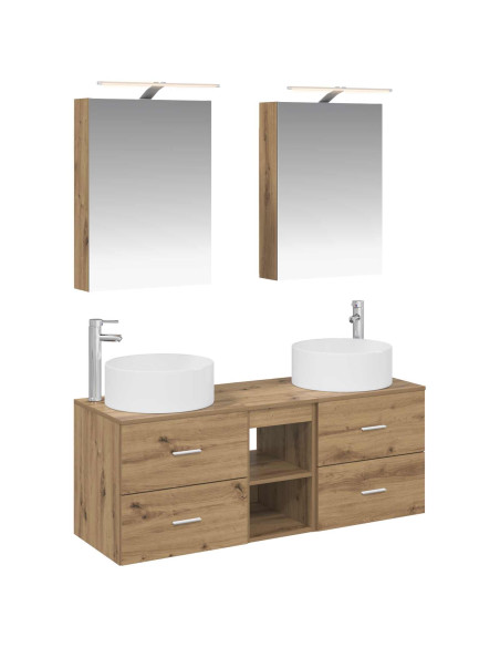 Set di mobili per il bagno 5 pcs Rovere Artigianale