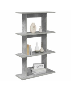 Scaffale da parete A parete Grigio 56 x 20 x 90 cm 2