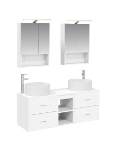 Set di mobili per il bagno 5 pcs Bianco