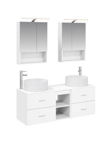 Set di mobili per il bagno 5 pcs Bianco